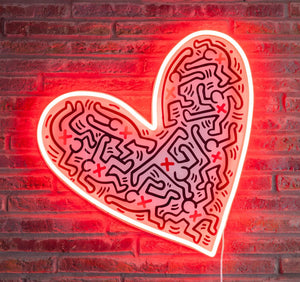 Dance Love Neon Sign by Keith Haring  Artware Editions   
