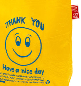 Thank You Smile Bag (Yellow and Blue) by Lauren DiCioccio GIFTING,ARTISTS,OBJECTS,SUMMER<BR> ESSENTIALS vendor-unknown   