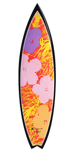 Flowers Surfboard by Andy Warhol  Bessell orange/carbon  