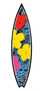 Flowers Surfboard by Andy Warhol  Bessell blue  
