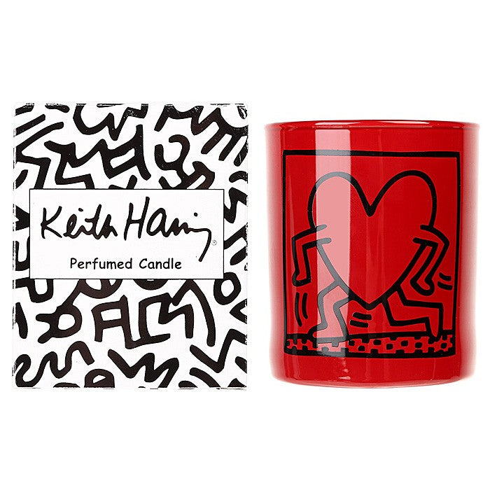 Red Running Heart Candle by Keith Haring OBJECTS,ARTISTS,GIFTING Ligne Blanche