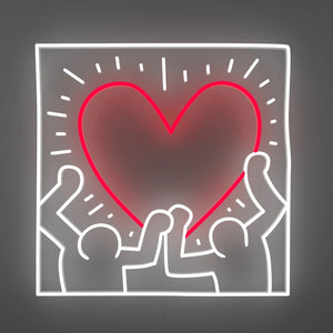 Radiant Heart Neon Sign by Keith Haring  Artware Editions   
