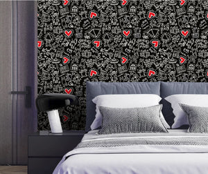 Heart Magnet Wallpaper by Keith Haring  Artware Editions   
