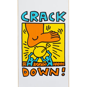 Crack Down Skateboard Deck by Keith Haring  Artware Editions   
