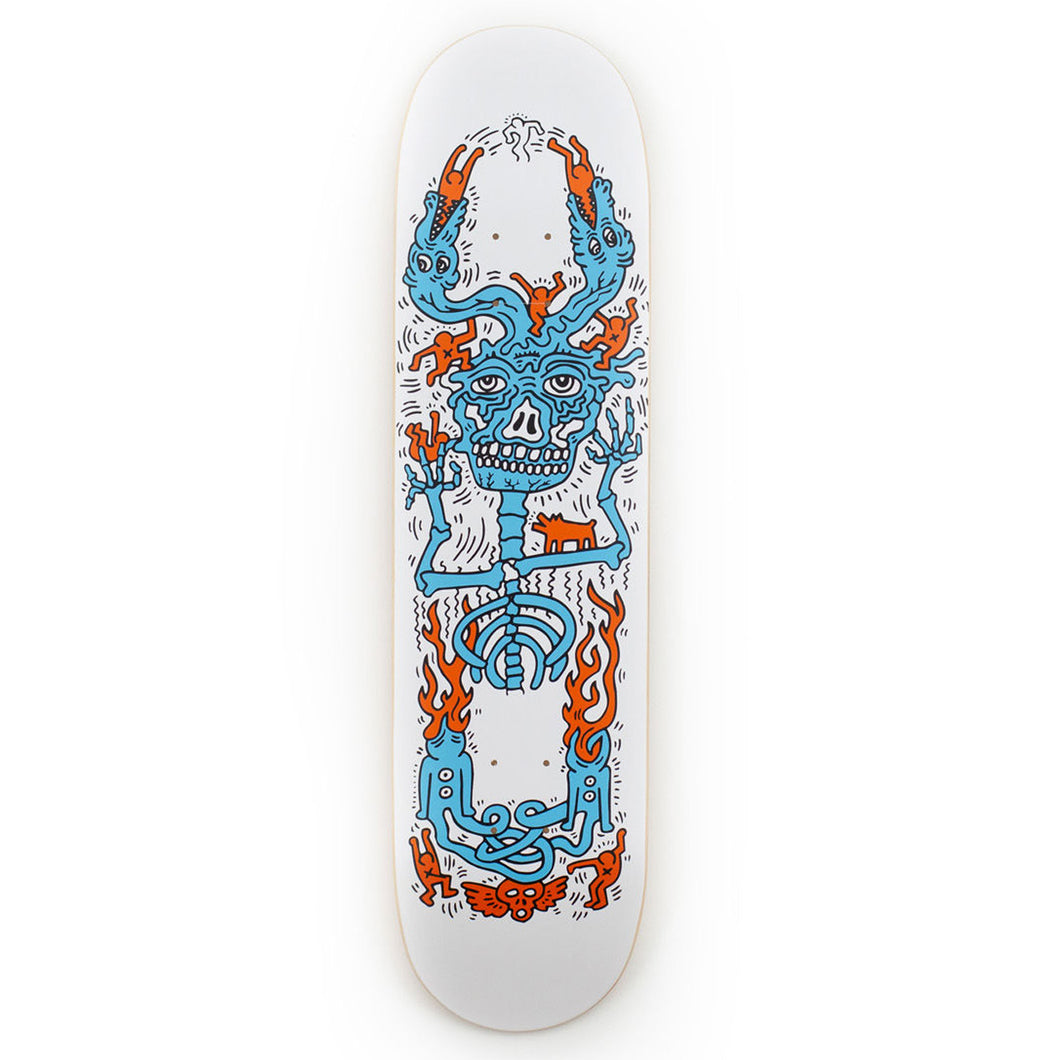Untitled (Inferno) Skateboard Deck by Keith Haring  Artware Editions   
