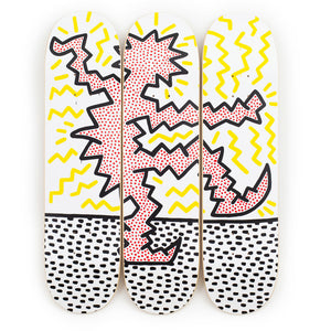 Untitled (Electric) Skateboard Deck by Keith Haring  Artware Editions   
