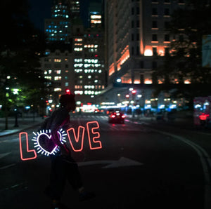 Radiant Love Neon Sign by Keith Haring  Artware Editions   