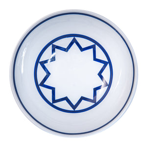 Serving Bowls by Sol LeWitt ARTISTS,OBJECTS,GIFTING,SUMMER<BR> ESSENTIALS vendor-unknown 12" (10-point star) white/cobalt 