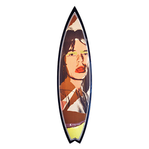 Mick Jagger Surfboard by Andy Warhol  Bessell brown  