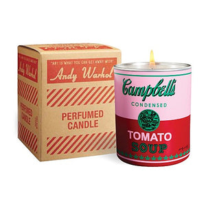 Campbell's Soup Can (pink/red) Candle by Andy Warhol GIFTING,ARTISTS,OBJECTS,NEW! Ligne Blanche