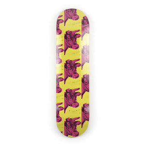Cow (Pink & Yellow) Skateboard Decks after Andy Warhol  Skateroom   