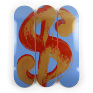 Dollar Sign (Blue) Skateboard Decks after Andy Warhol  Skateroom   