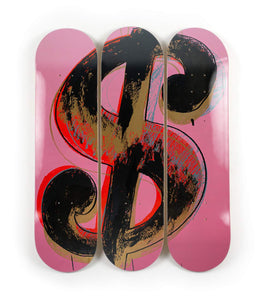 Dollar Sign (Pink) Skateboard Decks after Andy Warhol  Skateroom   